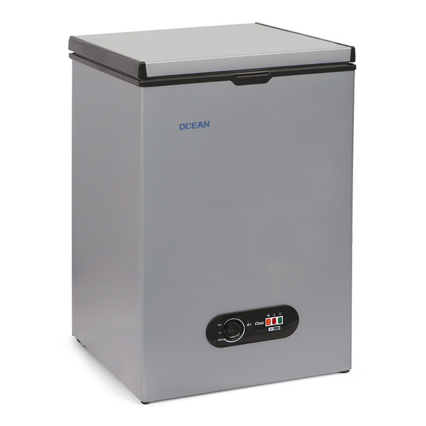 OCEAN Congélateur Coffre 140L Silver A+ (B14WMS)