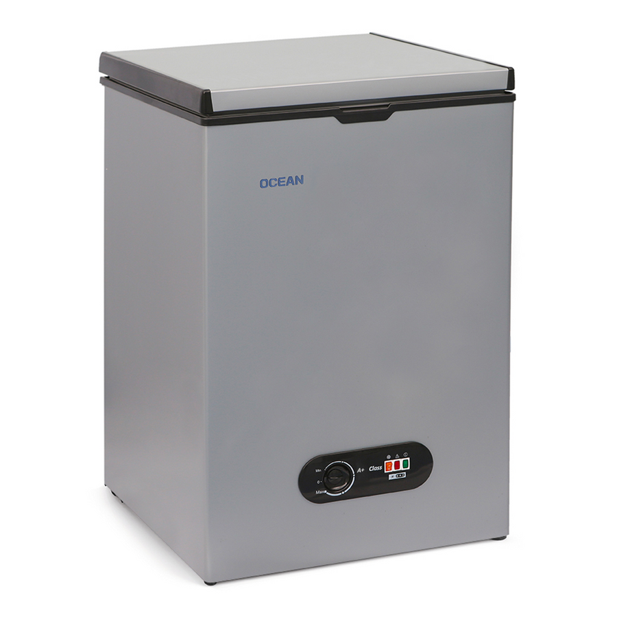 OCEAN Congélateur Coffre 140L Silver A+ (B14WMS)
